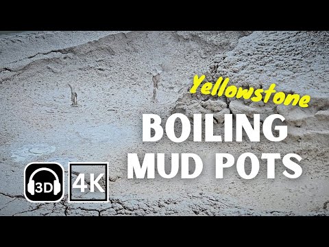 Yellowstone Boiling Mud Pots | 4K & Binaural Audio
