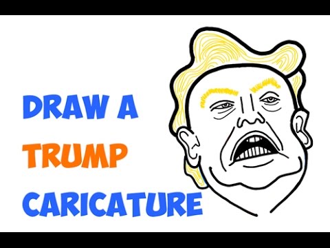 How to Draw a Caricature of Donald Trump