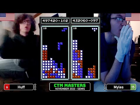 THE BOARD IS CLIMBING! Huff, Myles | Semis | Classic Tetris Monthly Masters NO CAP