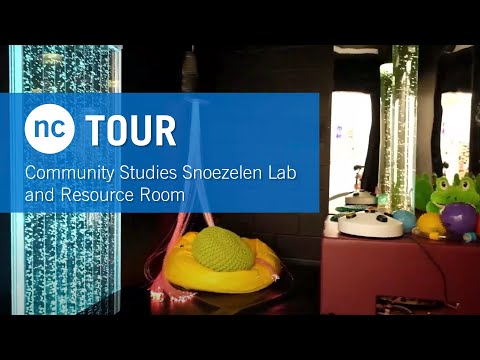 NC Tour ~ Community Studies Snoezelen lab and resource room