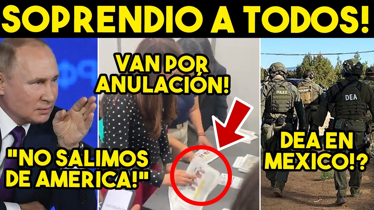 TRUMP EN SH0CK! RUSIA SE QUEDA, VAN POR ANULACION DE ELECCIONES. DEA EN MEXICO? SACAN AUDIO.