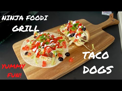 NINJA FOODI GRILL - Let's Get Creative! Taco Dogs! Yummy Fun!