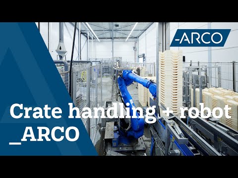 Automated Crate Handling with Robots- Agri & Food Machines - ARCO Solutions