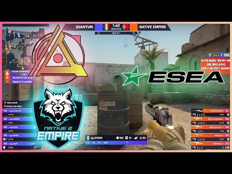 Quantum Prodigy vs Native Empire | ESEA Season 37 - EU - CSGO Main - HiGHLiGHTS | CSGO