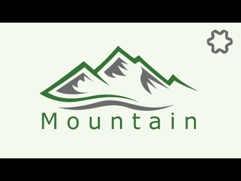 Adobe illustrator Flat Logo Design Tutorial For Beginners Logo Design illustrator Mountains