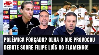 ‘Tudo hoje vira polêmica, cara! O que o Filipe Luís fez foi…’. veja debate sobre o Flamengo