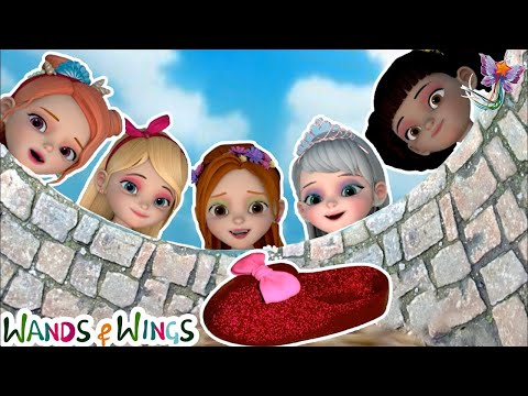 La princesa perdió su zapato | Zapato mágico de princesa | Canciones de princesas: varitas y alas