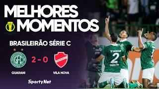 GUARANI DECIDE NO 2º TEMPO E VENCE COM AUTORIDADE! Vitória no Brinco - Guarani 2 x 0 Volta Redonda