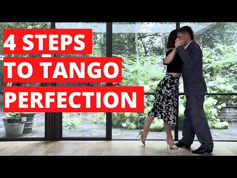 The Secret to a Powerful Tango Walk (4-Step Method) // For Leaders & Followers 👣