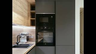 Современная угловая серая кухня Проект 71 фото 4