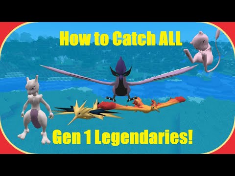 How to Catch Every Gen 1 Legendary in Pixelmon!  (ALL Forms)