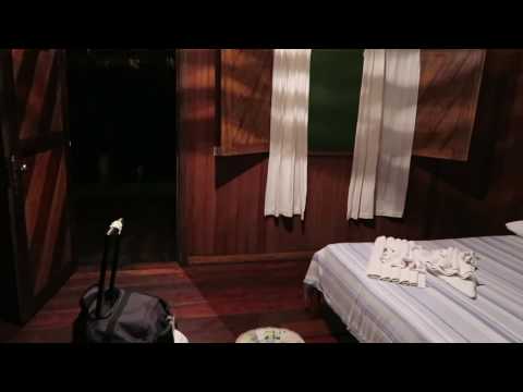 RIver facing room at Amazon Tupana lodge