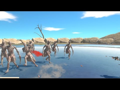 animal revolt battle simulator | arbs | 15 Commando Bo's vs 15 Saber Ghouls