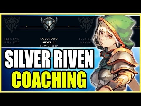 SILVER 2 RIVEN COACHING | TIPS TO WIN LANE HARD! - League of Legends
