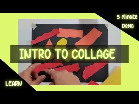 5 Minute Demo: Intro to Collage | Choice-Based Art Education