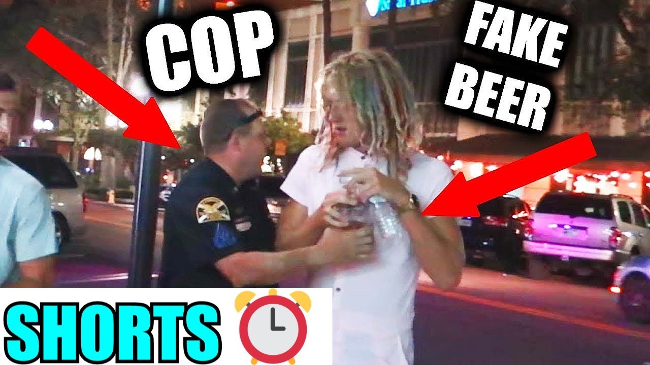 Fake Beer Mug Pranks vs Cops