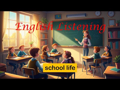 English Listening Practice with Subtitle - School Life #english #englishlistening #englishspeaking