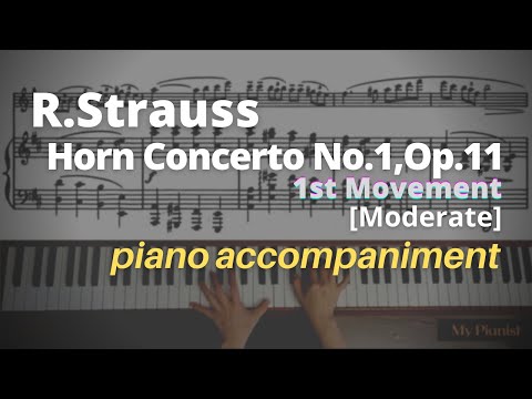 R.Strauss - Horn Concerto No.1, Op.11, 1st Mov: Piano Accompaniment [Moderate]