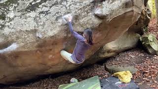 Video thumbnail of Blind Spot, V7. Stone Fort, LRC/Little Rock City