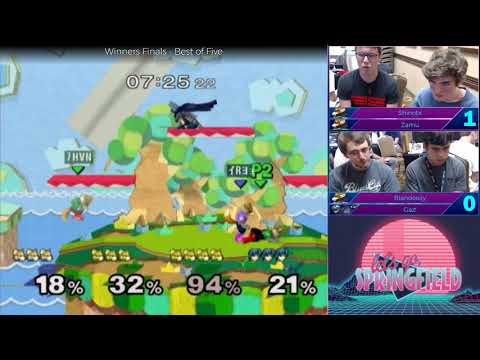 Let's Go SGF #1 Melee Teams - Shinobi + Zamu (Green) vs. Blandeezy + Gaz! (Blue) - WF