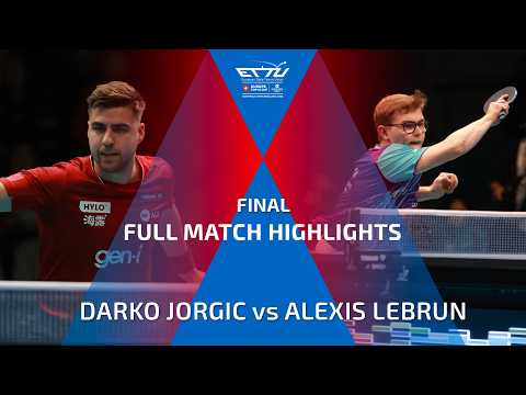 DARKO JORGIC vs ALEXIS LEBRUN FULL HIGHLIGHTS | CCB EUROPE TOP 16 CUP | FINAL
