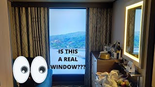 Royal Caribbean symphony of the seas interior room tour in High Def stateroom cabin virtual balcony