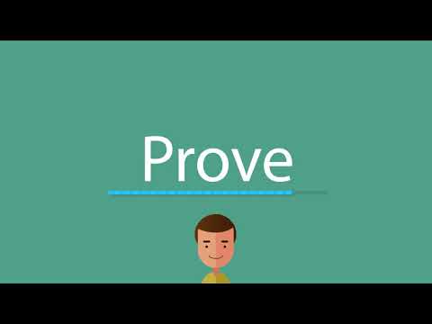 Part of a video titled How to pronounce Prove - YouTube