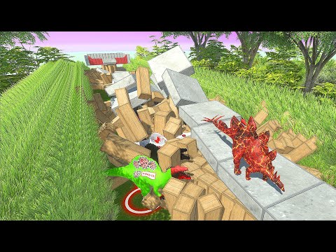 [ Dangerous Forest ] Run Away from 🦖Hungry Dinosaurs - Animal Revolt Battle Simulator