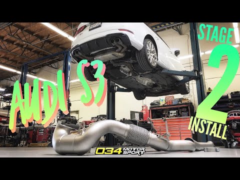 AUDI S3 Stage 2+ HOW TO INSTALL and DYNO Pulls!!!! [4K]
