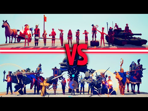 LEGACY TEAM vs MEGA MEDIEVAL TEAM | TABS - Totally Accurate Battle Simulator