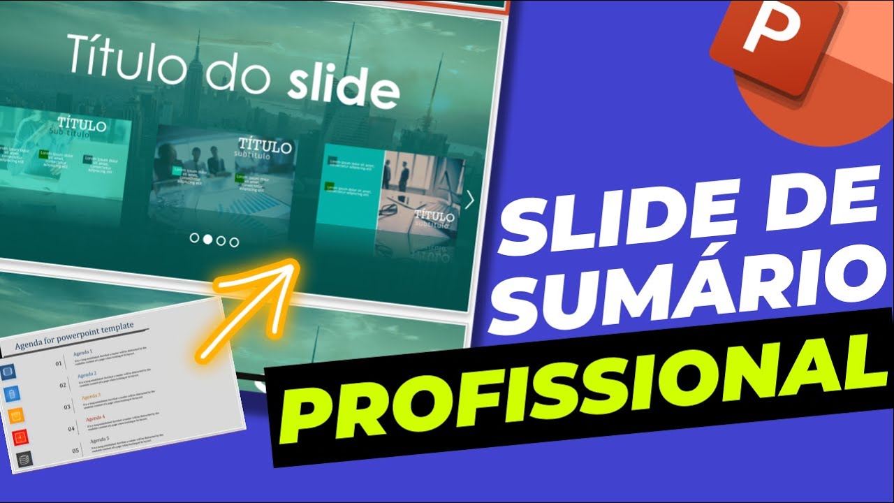 Slide de Menu Interativo no Powerpoint - Tutorial de Como Fazer Slides Criativos no PowerPoint