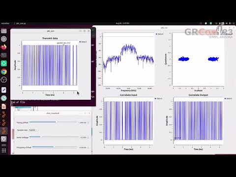 GRCon23 - File transfer using Packet and BPSK - by Barry Duggan