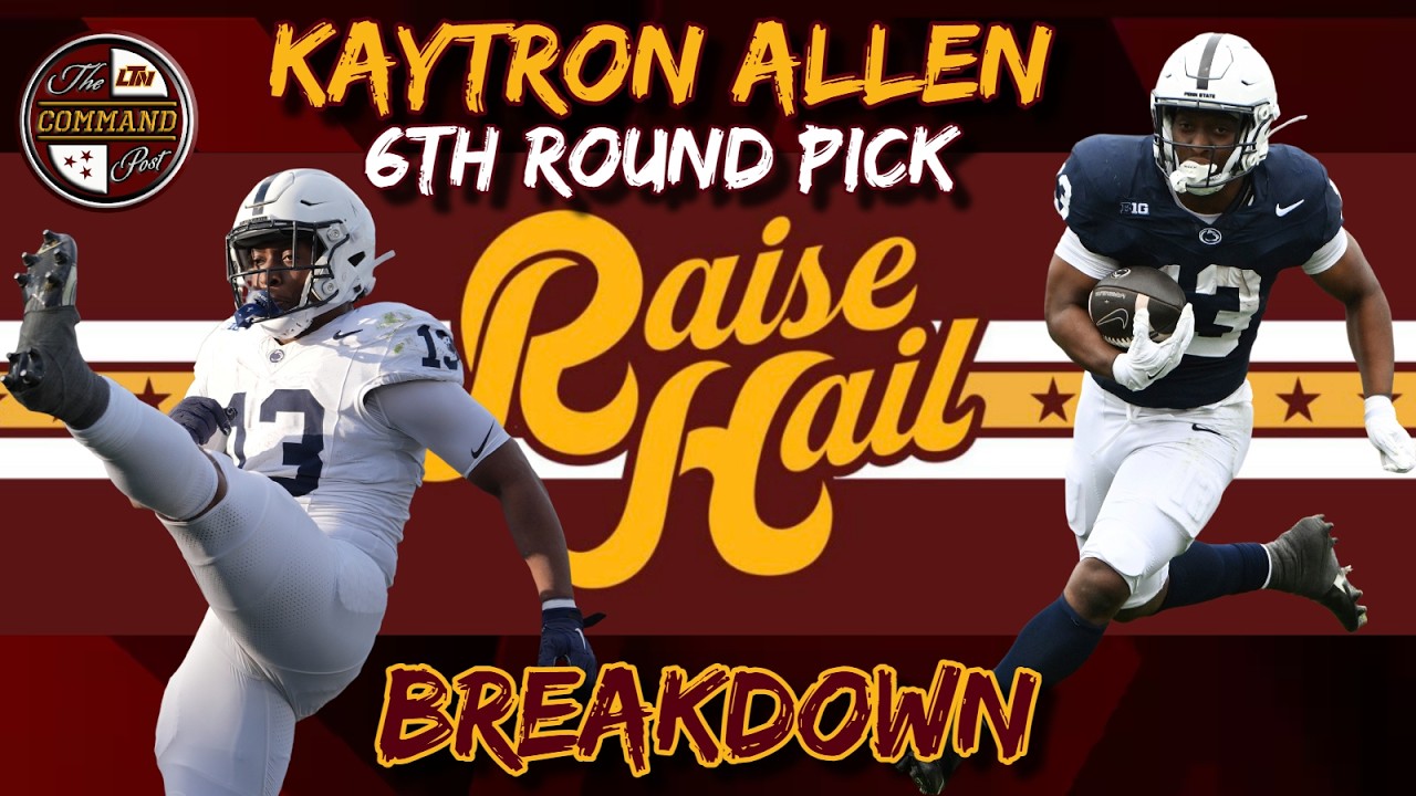 Washington Commanders 2026 Draft Picks BREAKDOWN: 6th Round, 187th Overall; RB Kaytron Allen