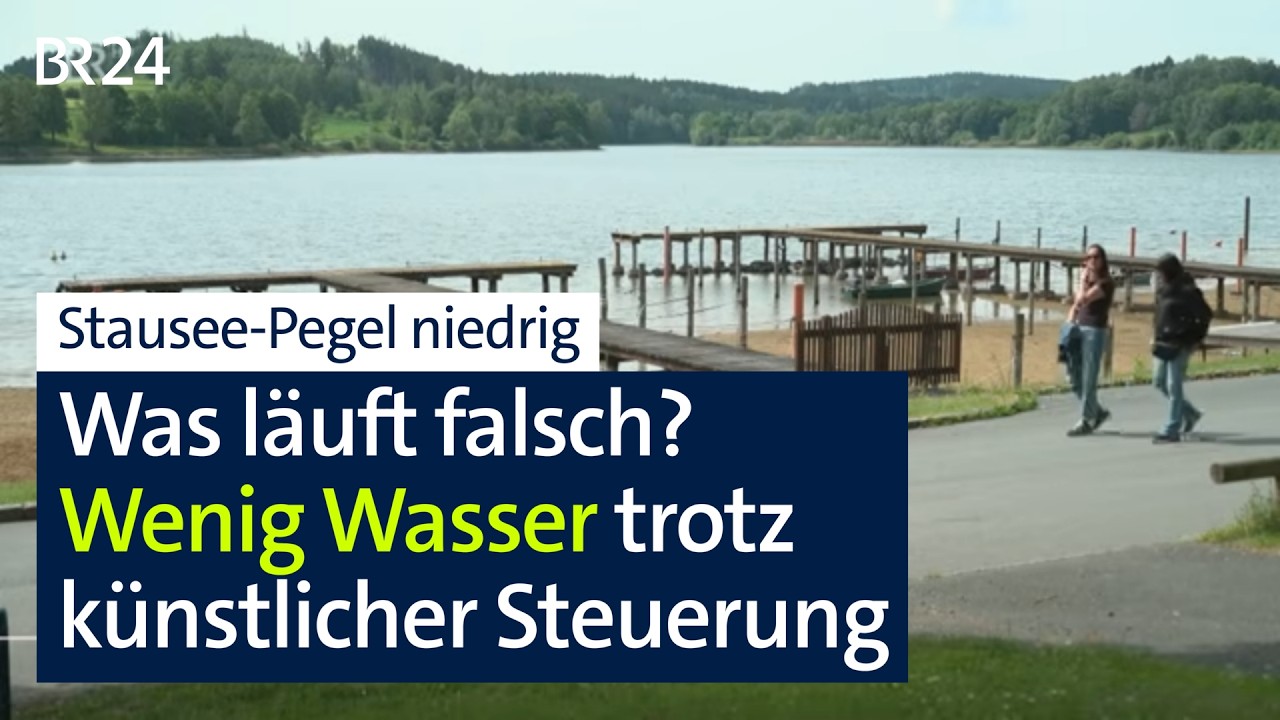 Stausee falsch bewässert? Niedrig-Pegel erschweren Gewässer-Nutzung | BR24