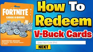 How to REDEEM Fortnite V-Buck Cards on All Platforms  (Full Guide)