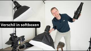 Verschil in softboxen in een foto studio #camera #softbox #Robinotof