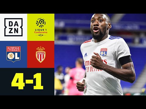 Doppelpack Ekambi - Monaco gefährlich wie Bambi: Olympique Lyon - AS Monaco 4:1 | Ligue 1 | DAZN