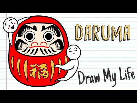 DARUMA, THE AMULET OF PURPOSES IN JAPAN | Draw My Life