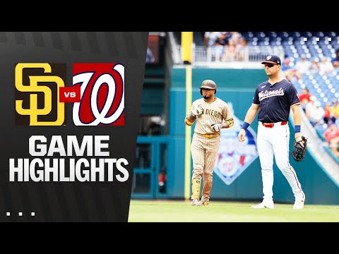 Padres vs. Nationals Game Highlights (7/20/25) | MLB Highlights