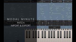Video thumbnail for Modal Minute #6 – Import & Export Patches via MODALapp for macOS and Windows by Modal Electronics