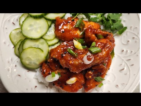 Korean Fried Chicken Bowl with Cucumber Namasu ( Disney's Recipe )- Episode 2249