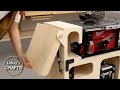Expandable TableSaw workbench for tiny shop / woodworking