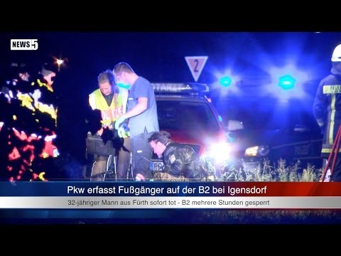 30.05.2014 (FO) 32-jähriger Fußgänger wird von Pkw auf der B2 erfasst