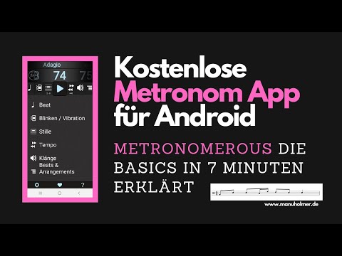 Metronom App für Android - Metronomerous -  Basics in 7 Minuten erklärt [Tipps Musik machen & üben]