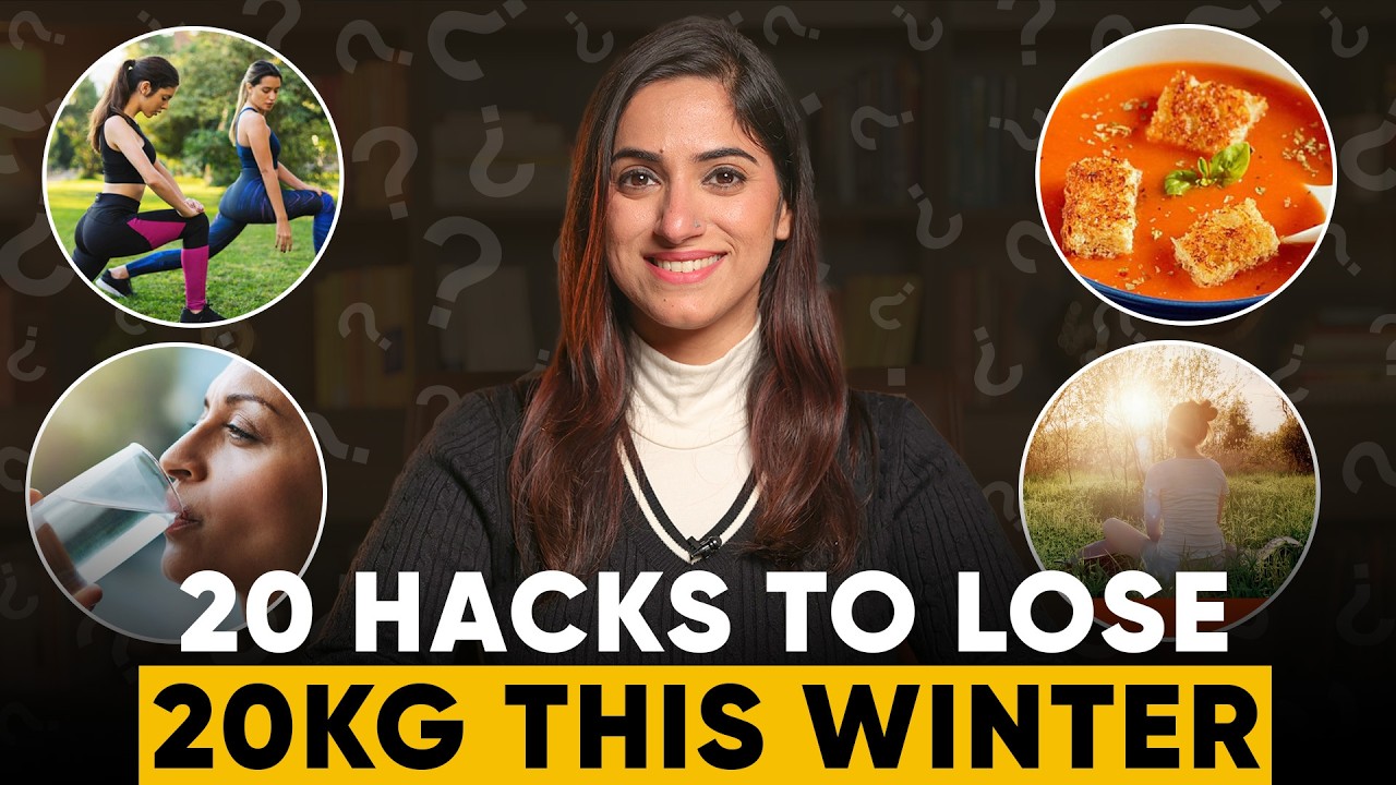 20 HACKS to LOSE WEIGHT fast this Winters | By GunjanShouts