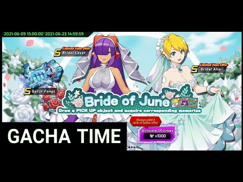 Gacha Summoning Gashapon Bridal Alia & Layer Bride of June 「 Mega Man X Dive 」