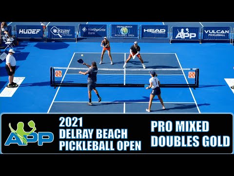 APP 2021 Delray Beach Pickleball Open Pro Mixed Doubles Gold:  Johns/Jardim vs Deakin/Parenteau