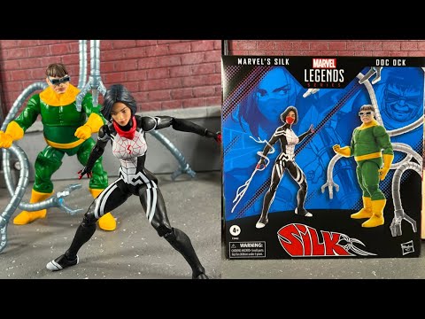 Marvel Legends Silk & Doc Ock Amazon Exclusive 2 Pack Action Figure Review
