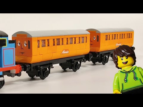 How I made LEGO mini Annie & Clarabel (Thomas & Friends) - Larry's Lego