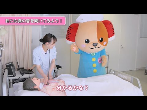 神戸常盤大学【看護学科】実習「肺と心臓の音を聞いてみよう！」